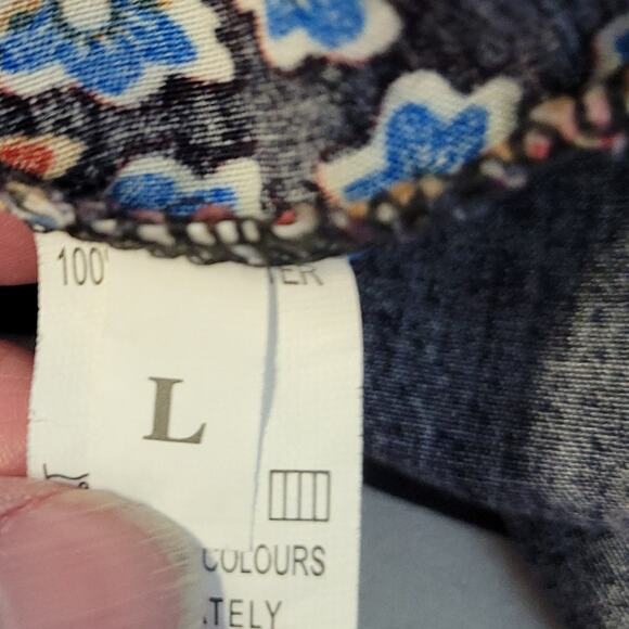 Boho Chic Summer Dress Swim Cover Beachy Halter Lightweight Vacation Size L - Picture 5 of 8